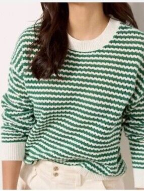 Spiritual Gangster Blake Stripe Crewneck Sweater Medium